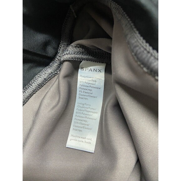 Spanx The Perfect Gray Velvet Ankle Pant Slimming Shaping Mid Rise Medium - Picture 5 of 11